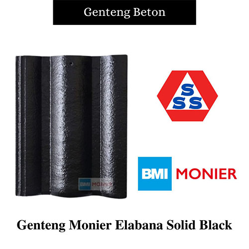 produk - Genteng Beton - Genteng Monier Elabana Solid Black produk - Genteng Beton - Genteng Monier Elabana Solid Black