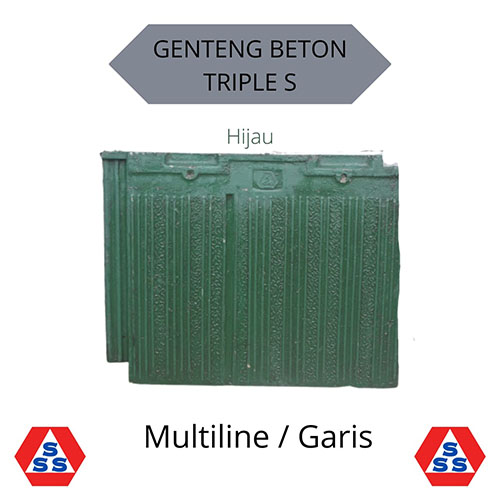 produk - Genteng Beton Triple S - Multiline Garis Hijau produk - Genteng Beton Triple S - Multiline Garis Hijau