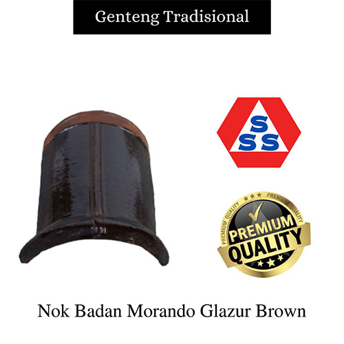 produk - Genteng Tradisional - Nok Badan Morando Glazur Brown produk - Genteng Tradisional - Nok Badan Morando Glazur Brown